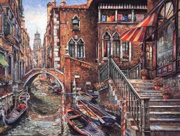 Venecia moderna Painting - YXJ0325e impresionismo paisaje de Venecia